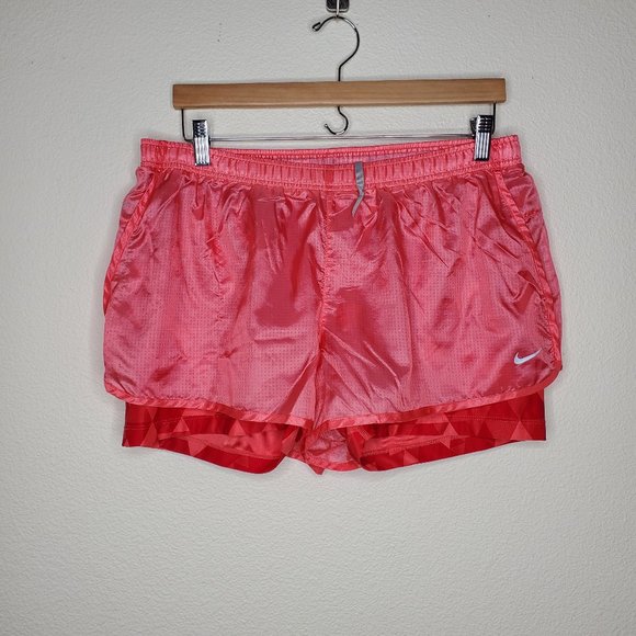 Nike Pants - Nike Pink Nylon Running Shorts